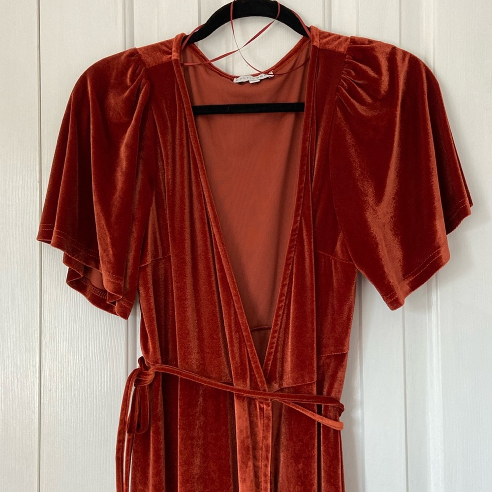 Baltic Born Meghan Velvet Wrap Maxi Dress